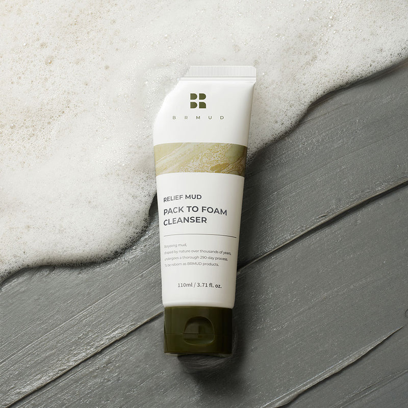 Relief Mud Pack to Foam Cleanser