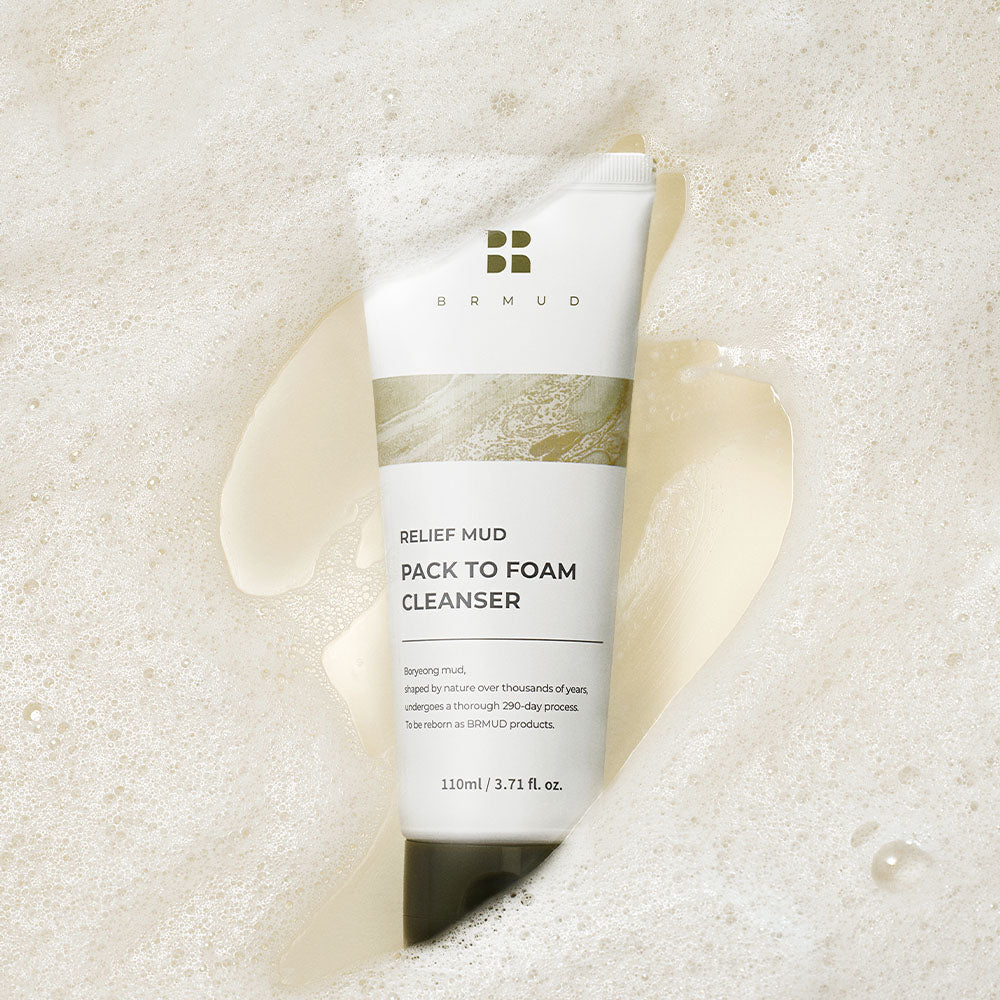 Relief Mud Pack to Foam Cleanser