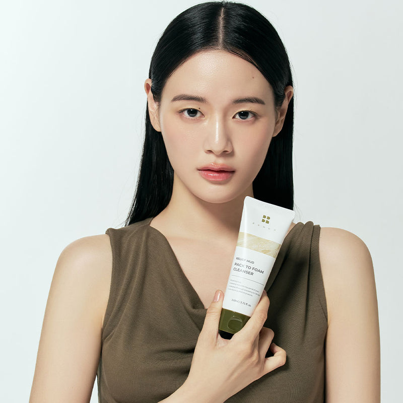 Relief Mud Pack to Foam Cleanser