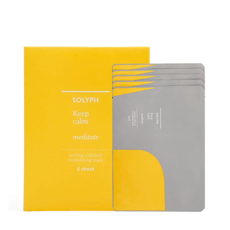 Keep Calm Meditate, Sheet Mask Soothing Cellulose Revitalize